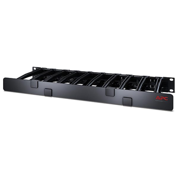 Schneider Electric Horizontal Cable Manager, 1U x 6 in. Deep, Single-Sided with Cover AR8612 - main